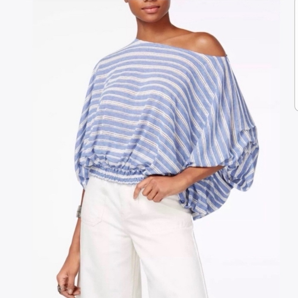 Free People Azelea Elastic Hem Oversized Dolman Sleeve Top